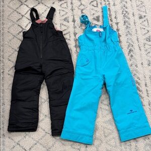 All in Motion Kids Overalls - Black and obermeyer Blue size 5